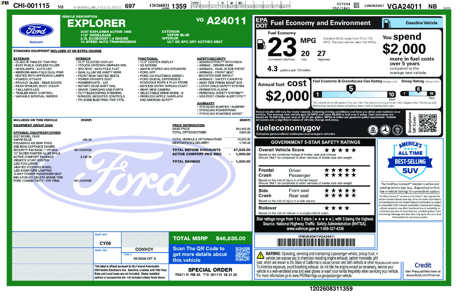 New 2027 Ford Explorer Active AWD/4WD image 5