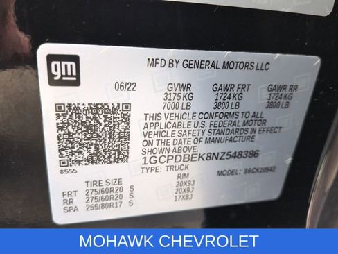 Used 2022 Chevrolet Silverado 1500 Custom w/ LPO, Dark Essentials Package image 34