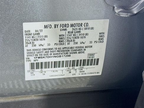 Used 2022 Ford Explorer XLT w/ Equipment Group 202A RWD image 33