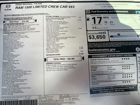 New 2026 RAM 1500 Limited image 46