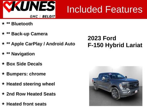 Used 2023 Ford F150 Lariat w/ Equipment Group 502A High image 2