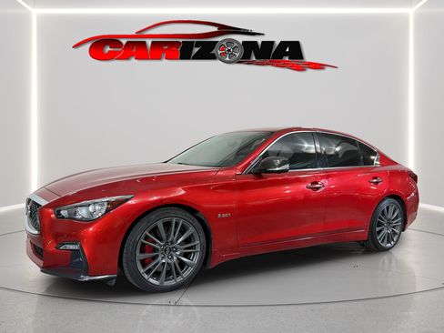 Used 2019 INFINITI Q50 Red Sport 400 w/ Sensory Package RWD image 5