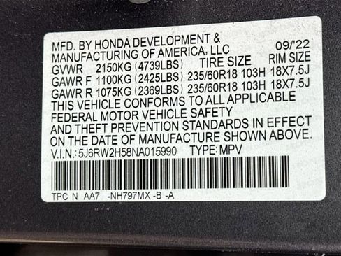 Certified 2022 Honda CR-V EX image 28