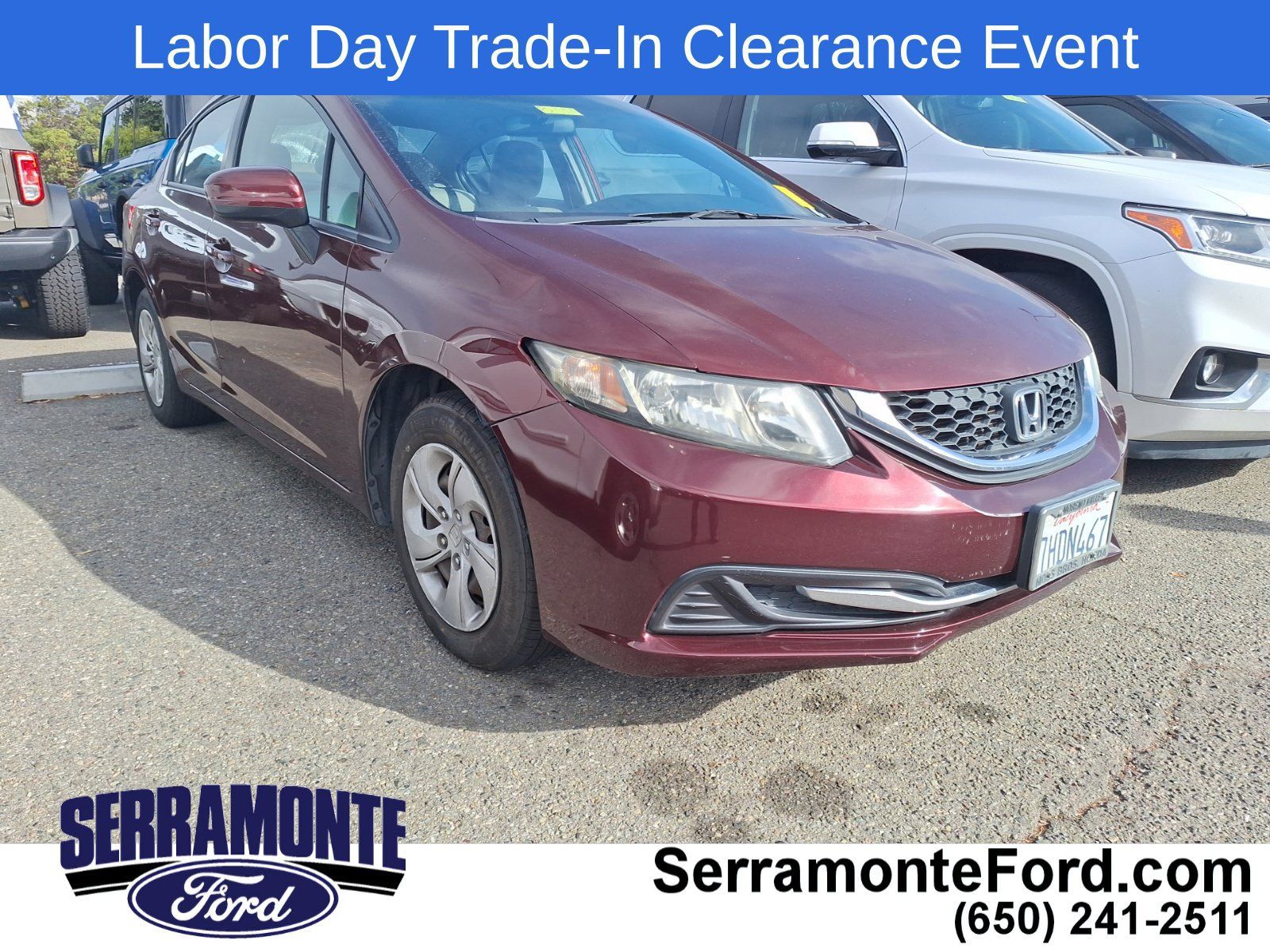 Used 2014 Honda Civic LX image 1