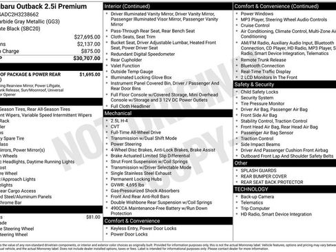 Used 2017 Subaru Outback 2.5i Premium image 18