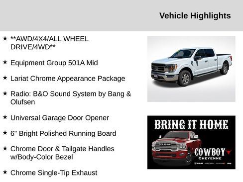 Used 2022 Ford F150 Lariat AWD/4WD image 2