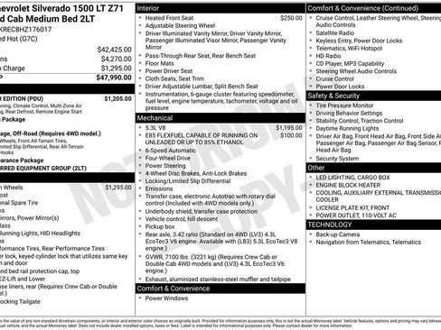 Used 2017 Chevrolet Silverado 1500 LT w/ All Star Edition AWD/4WD image 48