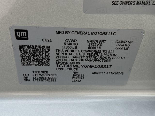 Used 2022 GMC Sierra 2500 SLE w/ SLE Convenience Package AWD/4WD image 33