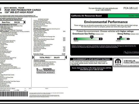 Used 2023 RAM ProMaster 3500 w/ Interior LED Lighting Group image 7