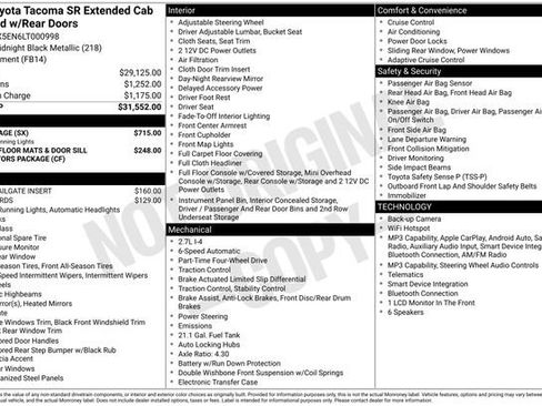 Used 2020 Toyota Tacoma SR w/ SX Package image 13