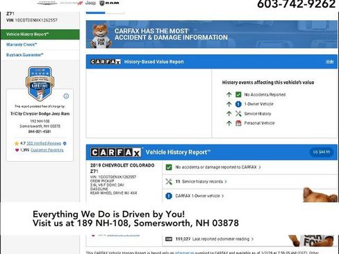 Used 2019 Chevrolet Colorado Z71 w/ Z71 Midnight Edition image 3