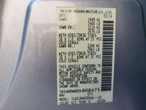 Used 2014 Nissan Xterra S image 27