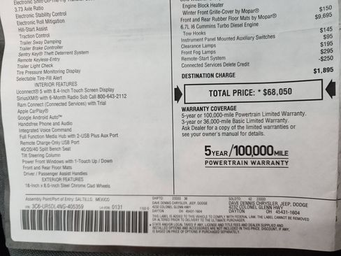 Used 2022 RAM 2500 Big Horn w/ Cold Weather Group image 47