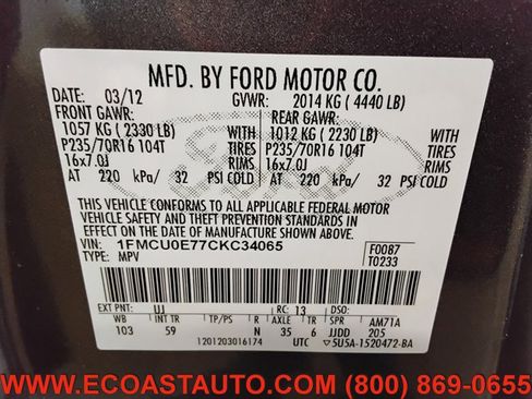 Used 2012 Ford Escape Limited image 21