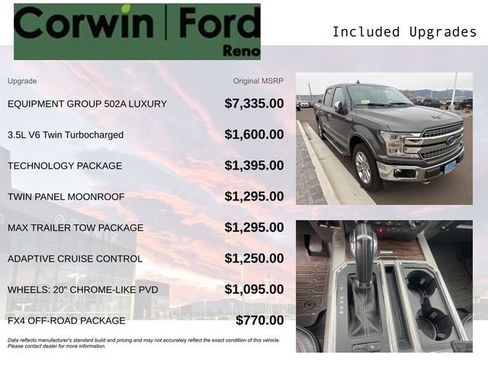 Used 2018 Ford F150 Lariat w/ Equipment Group 502A Luxury image 3