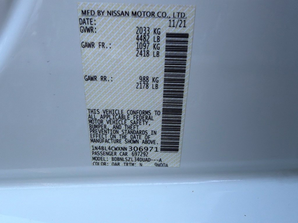 Used 2022 Nissan Altima 2.5 SR w/ Midnight Edition Package AWD/4WD image 32