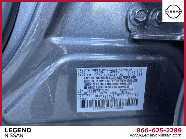 Used 2026 Nissan Sentra SV w/ Floor Mat Package FWD image 34