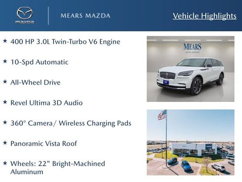 Used 2022 Lincoln Aviator Reserve w/ Equipment Group 201A image 2