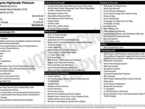 Certified 2026 Toyota Highlander Platinum AWD/4WD image 37