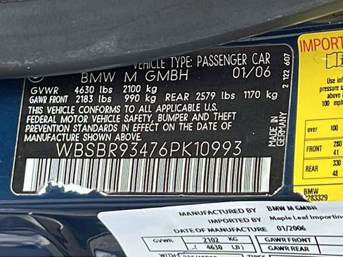 Used 2006 BMW M3 Convertible image 12