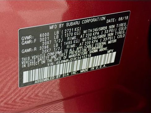 Used 2019 Subaru Ascent Limited image 32