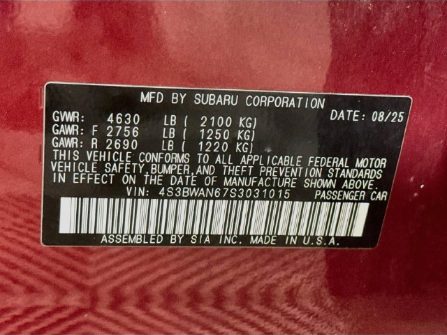 Used 2025 Subaru Legacy Limited AWD/4WD image 32