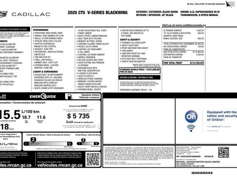 Used 2025 Cadillac CT5 V Blackwing RWD image 2