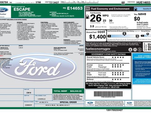Used 2017 Ford Escape SE w/ Equipment Group 201A image 26
