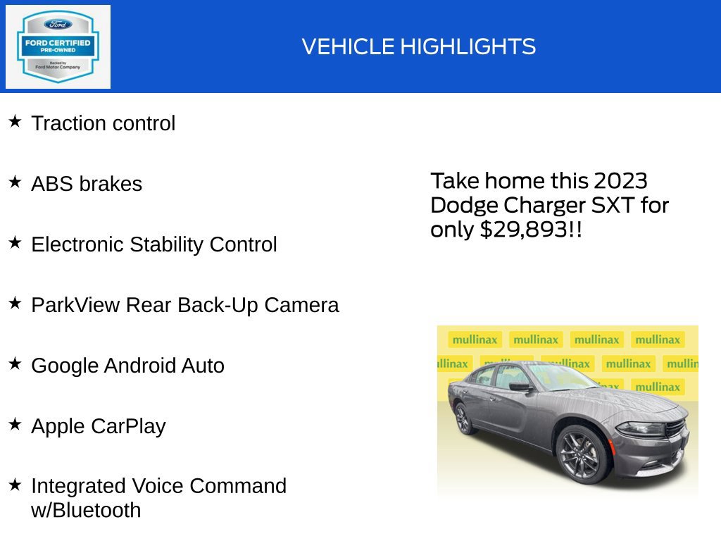 Used 2023 Dodge Charger SXT w/ Blacktop Special Edition AWD/4WD image 19