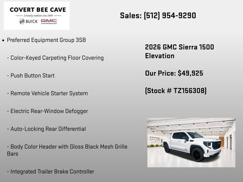 New 2026 GMC Sierra 1500 Elevation w/ X31 Off-Road Package AWD/4WD image 14