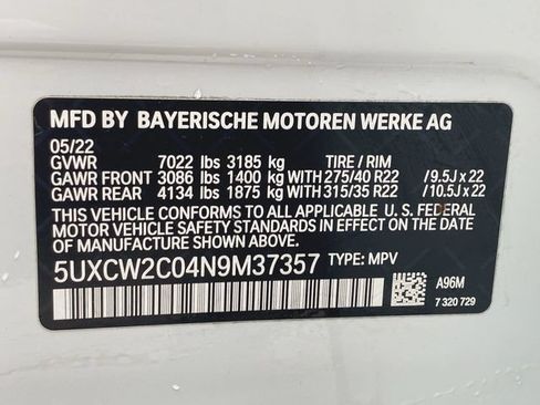 Used 2022 BMW X7 xDrive40i w/ Premium Package AWD/4WD image 33