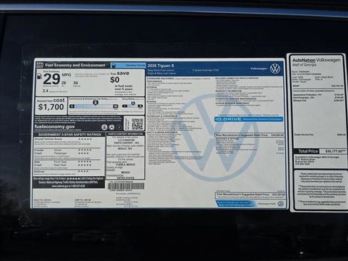 New 2026 Volkswagen Tiguan S image 21