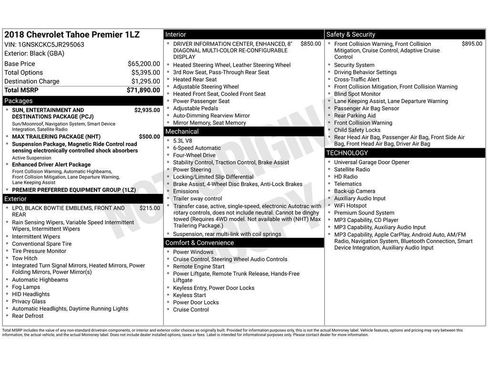 Used 2018 Chevrolet Tahoe Premier image 5