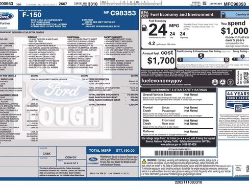 Used 2021 Ford F150 King Ranch w/ Equipment Group 601A High AWD/4WD image 26