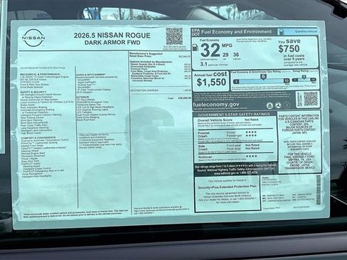 New 2026 Nissan Rogue SV image 14