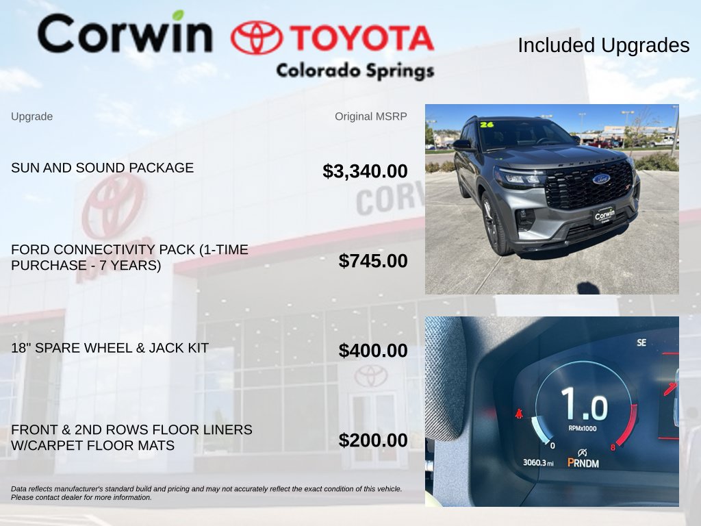 Used 2026 Ford Explorer ST w/ Sun And Sound Package AWD/4WD image 4