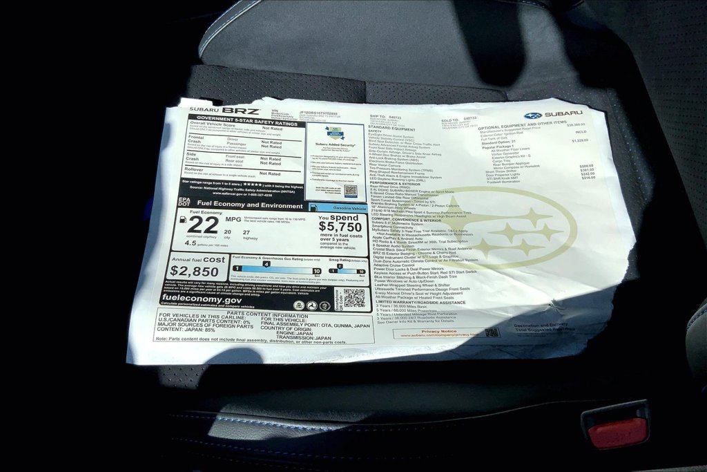 New 2026 Subaru BRZ tS RWD image 14