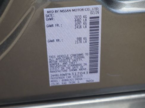 Used 2026 Nissan Altima 2.5 SV AWD/4WD image 26