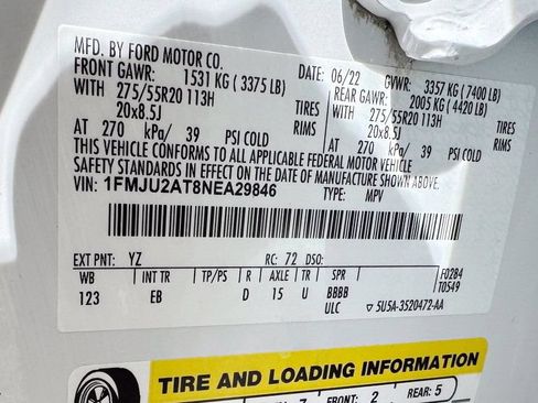 Used 2022 Ford Expedition Limited AWD/4WD image 33