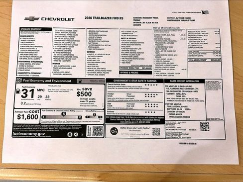 New 2026 Chevrolet TrailBlazer RS w/ Convenience Package image 14