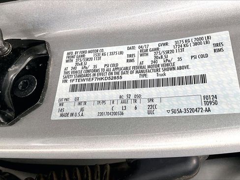 Used 2017 Ford F150 XL w/ Equipment Group 101A Mid AWD/4WD image 7