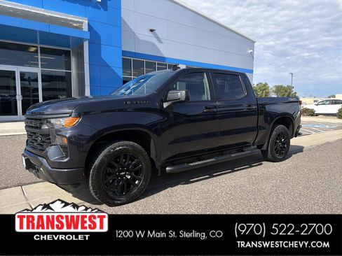 Used 2023 Chevrolet Silverado 1500 Custom w/ LPO, Dark Essentials Package AWD/4WD image 1