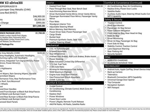 Used 2024 BMW X3 sDrive30i w/ Convenience Package image 30