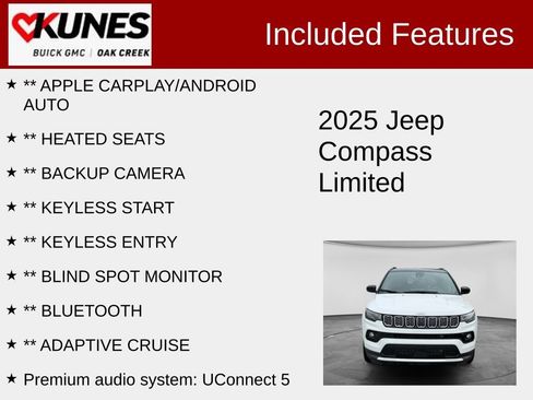 Used 2025 Jeep Compass Limited AWD/4WD image 2