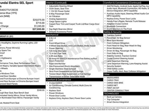 New 2026 Hyundai Elantra SEL Sport image 4