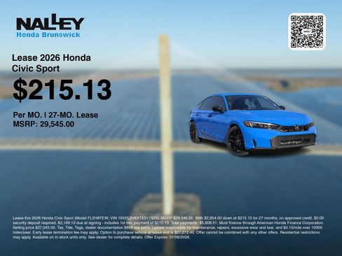 New 2026 Honda Civic Sport image 3