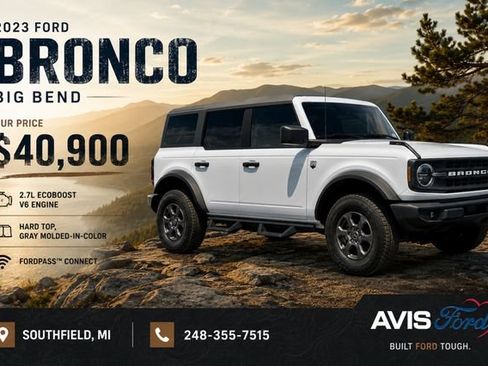 Used 2023 Ford Bronco Big Bend AWD/4WD image 1