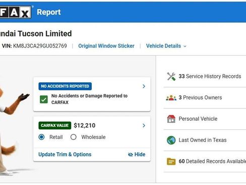 Used 2016 Hyundai Tucson Limited w/ Option Group 03 AWD/4WD image 3
