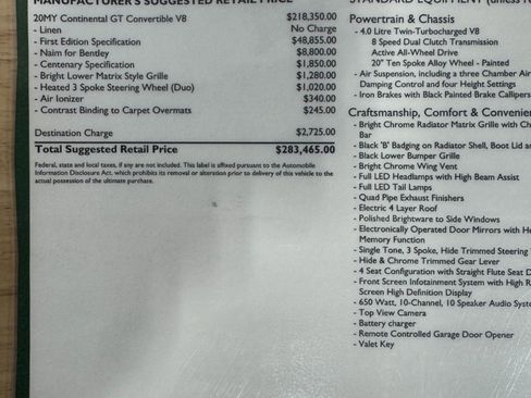 Used 2020 Bentley Continental GT V8 First Edition image 57