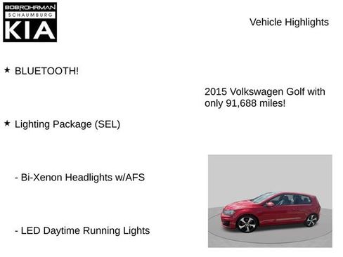 Used 2015 Volkswagen GTI SE w/ Lighting Package (SEL) FWD image 7